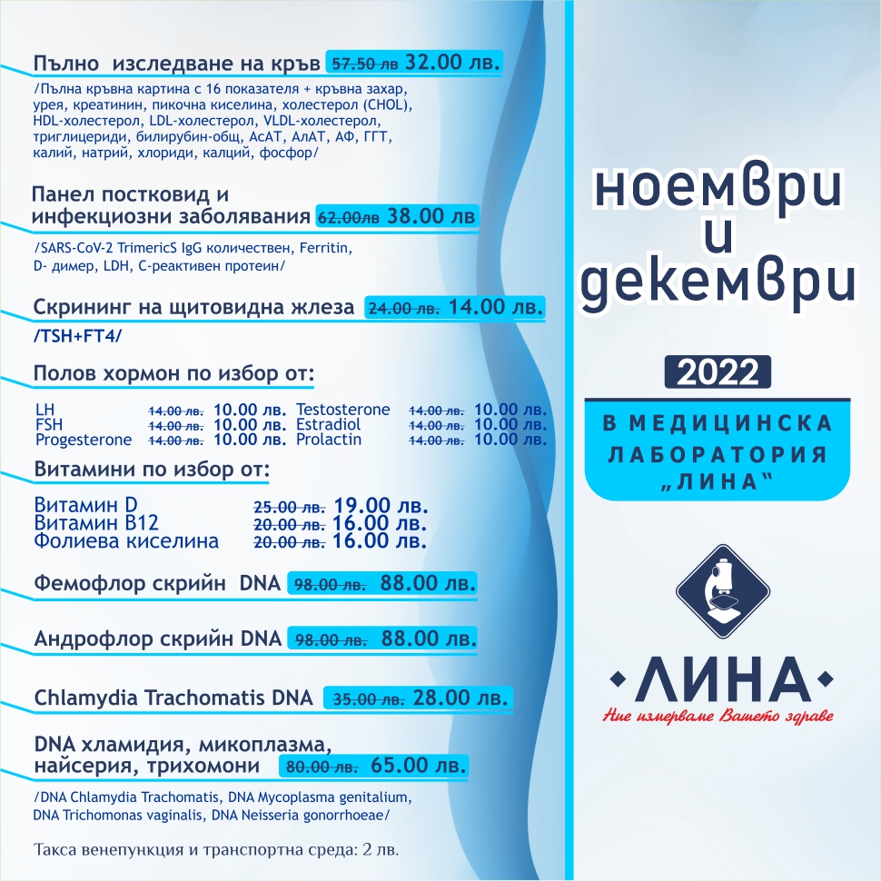 Изследвания за женско и мъжко здраве сред профилактичните кампании на ЛИНА